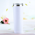 20oz Slim Straight  Thermos Coffee Mugs Reusable Stainless Steel Tumbler Double Wall Tumblers With Lid